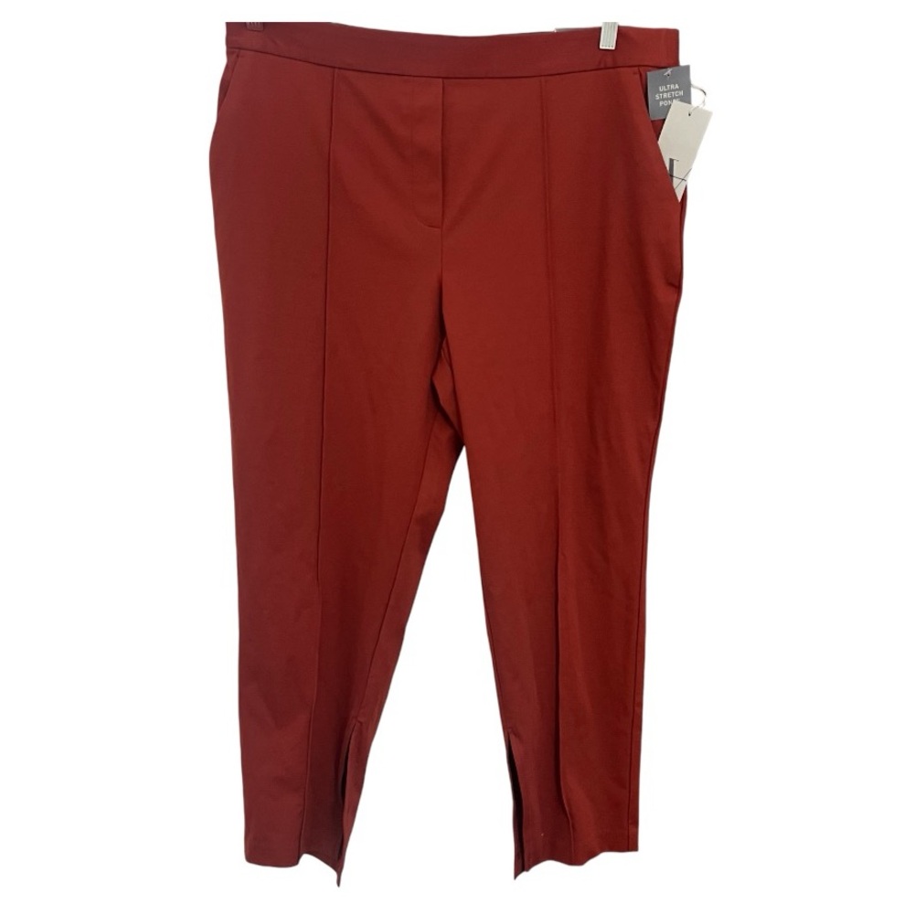 Worthington Womens Mid Rise Fit Ankle Ponte Pant, Size: PXL